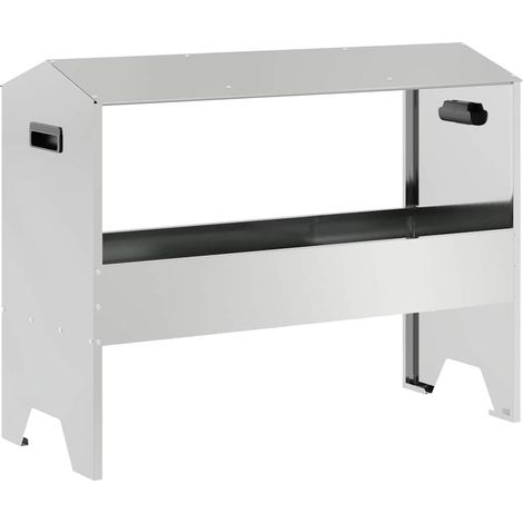 Abrevadero para ganado Plateado 79 x 35 x 62 cm vidaXL