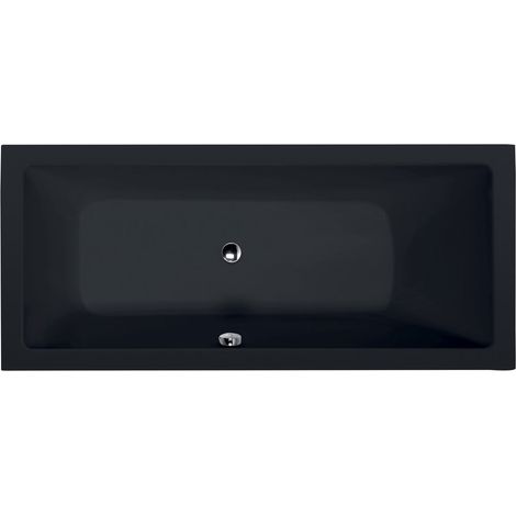 Baignoire rectangulaire MIMOA 170x80x39cm, noir mat