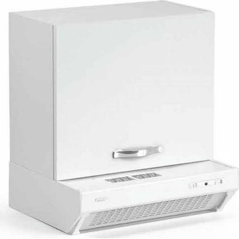 Élément haut de cuisine 1 porte cm.60x30x49h blanc – Pour salle de séjour – Design moderne et épuré – Facile à installer – Azur Line