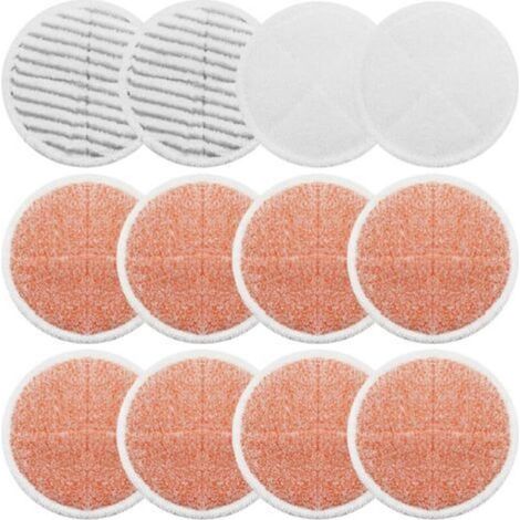 Ersatzpadset für Bissell Spinwave 2039A und 2124 Wischmopps: 8 robuste Pads, 2 weiche Pads und 2 Reinigungspads.