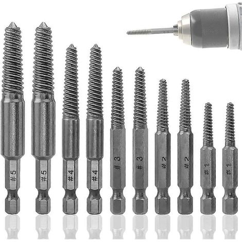 Kit d'extracteurs de vis, 10 pièces - (1/5)