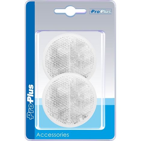 Reflector blanco 60mm autoadhesivo 2 piezas en blister