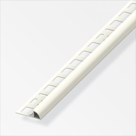 alfer Viertelkreisprofil PVC glatt jasmin glänzend Fliesenschienen (1/2)