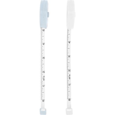 Mètre ruban souple et portable pour la couture, mini-règle flexible, usage domestique et extérieur, outil de mesure de 1,5 m (lot de 2) (1/5)