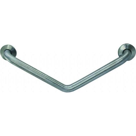 Barra diagonale maniglia di sostegno doccia disabili inox lucido nofer 15068.b