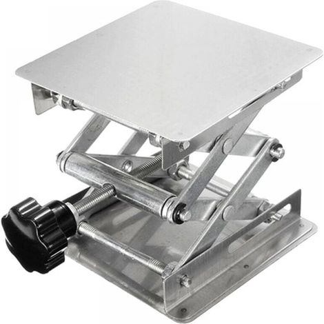 100mm x 100mm Capacité de Support 10kg Table Élévatrice de Laboratoire Plate-forme de Levage de Laboratoire en Acier Inox Élévateur Réglable de Laboratoire 45-150 mm Support de Levage de Laboratoire (1/5)
