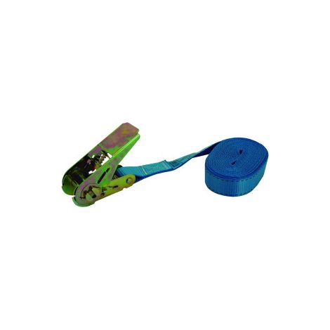 Eslinga SMC501SB con Hebilla – Capacidad 500 kg, 5 m x 25 mm, Cinta de Amarre Resistente para Carga, Transporte y Sujeción