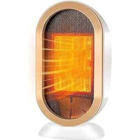 Chauffage d'appoint, Radiateur Soufflant Salle de Bain Mini Radiateur Electrique 800W/1200W Protection Contre Surchauffe & Anti-Basculement pour la Salle de Bain, la Maison, le Salon, le Bureau (1/4)