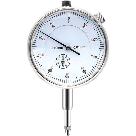 Comparateur à cadran 1 pièce Précision du comparateur à cadran métrique 0,01 mm, plage 0 10 mm (1/5)