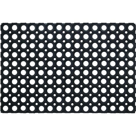 Caillebotis Caoutchouc - 1 Pièce - Noir - Drainant Et Antidérapant - Extérieur - 60 x 40 x 1,4 cm (1/5)