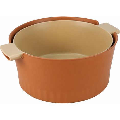 Passoire en plastique marron, petite, double couche détachable, grande capacité pour la cuisine (1/4)