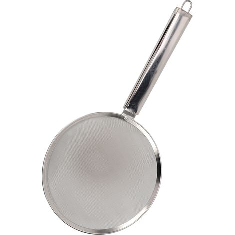 Schöpfkelle, hitzebeständig, hocheffizient, rutschfester Griff, Edelstahl, feinmaschiges Sieb zum Braten und Kochen, 30 cm / 11,8 Zoll (1/5)