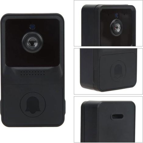 Sonnette sans Fil avec Caméra, Sonnette WiFi Extérieure avec Carillon, Détection, Audio Bidirectionnel, Sonnette Video Doorbell (1/4)