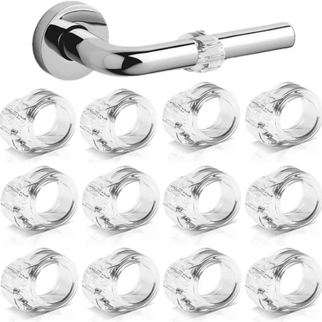 Filiyano-Butoirs de porte en silicone, protections murales, lot de 12 pour portes intérieures et meubles (1/5)