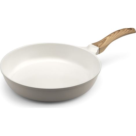 Mythic - Poêle 28 cm avec revêtement en céramique blanche (1/3)