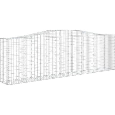 Maison Exclusive - Gabione mit Hochbogen 400x50x120/140 cm Verzin