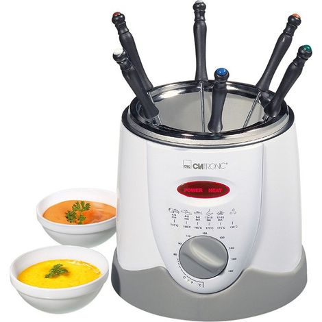 Friteuse électrique 1L pour 6 personnes – Puissance 840W – Tension 220-240V – Boîtier Cool-Touch – Température jusqu'à 190°C – Clatronic