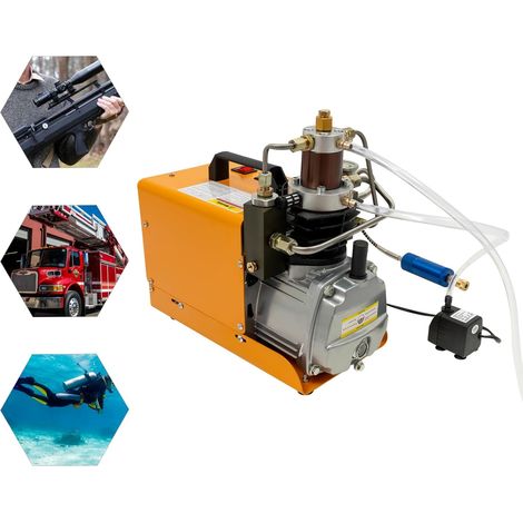 Pompe à air haute pression + séparateur huile - eau, compresseur d'air PCP, compresseur d'air haute pression 1800w 30mpa 4500psi (1/5)