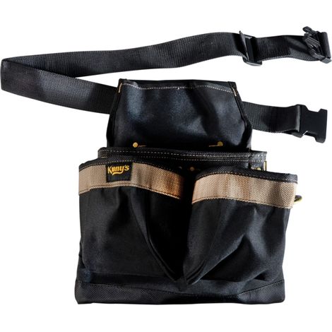 Kuny's PK-1836 5-Pocket Framer's Nail and Tool Pouch with Belt for Professional Construction and Carpentry Use