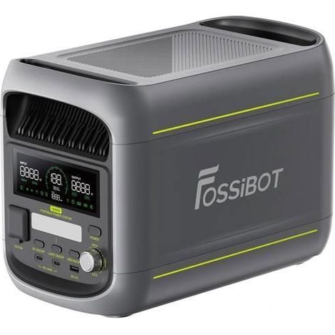 Station d’alimentation portable FOSSIBOT F1800 1024Wh 1800W – LiFePO4 230V – Recharge rapide 80% en 45 min – Silencieuse 30 dB