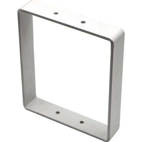 Amig - Support rectangulaire compatible avec étagère industrielle  400 x 300 mm  Fer  Couleur : Noir mat  Étagère d'angle  Support en métal noir