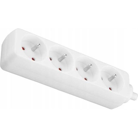 Regleta, divisor, toma para cable de extensión, 4 tomas, +0