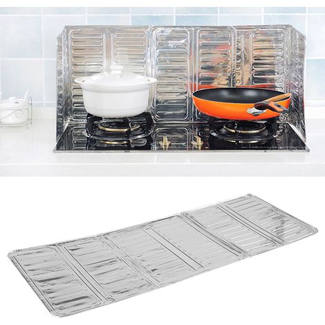 Un pare-éclaboussures empêche les brûlures et les projections d'huile. Papier aluminium. Un écran anti-éclaboussures pour la cuisson. (1/5)