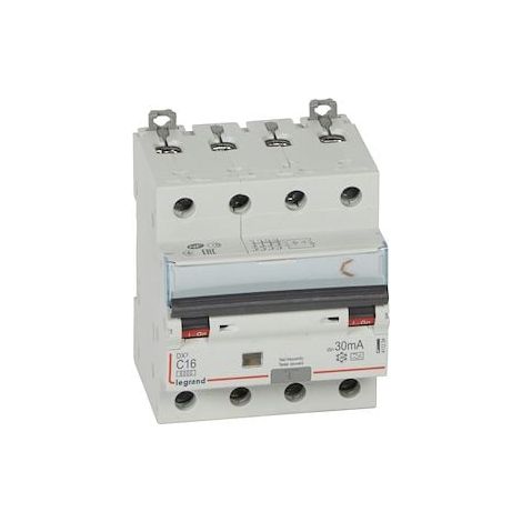 Disjoncteur Différentiel DX3 4P Courbe C 16A 30mA 10kA - LEG411234