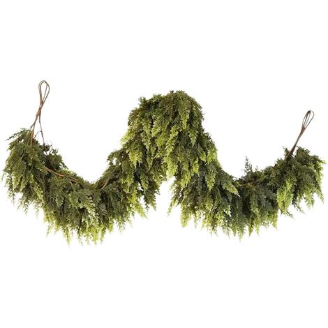 Guirlande de Noël artificielle verte 270 cm , décoration rustique pour cheminée , suspendue saisonni