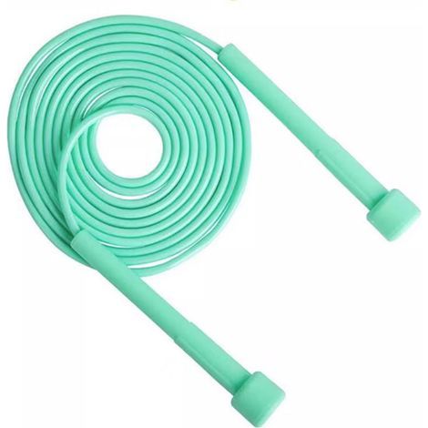 Adjustable jump rope for fitness training for men, women, and children speed jumping exercise green (1/5)