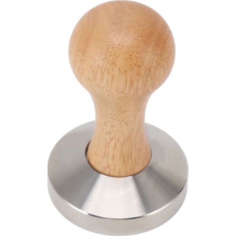 Multifunktionaler Kaffeetamper aus Edelstahl 304, flache Basis, Kaffeebohnenpresse, Brühhammer, 58 mm / 2,28 Zoll (1/5)