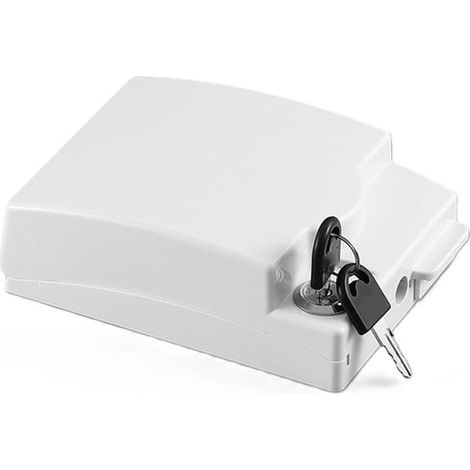 Steckdosenabdeckung – 1 Stück – Steckdosenabdeckung – Steckdosenschutz – Schutzplatte – Schutzgehäuse – 14,2 x 10,9 x 4 cm – Weiß