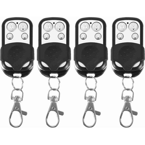 Télécommande sans fil universelle, 4 pièces, légère, professionnelle, simple, pour portes de garage, facile à utiliser, pour automobiles-Crezuo (1/5)