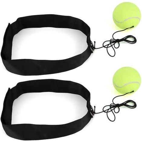 Boxball mit Stirnband, Trainingsgerät für schnelle Reaktionen, Gymnastik, 2 Stück (1/5)