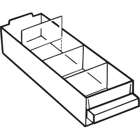 Cajón de recambio para Serie 250 8xB 80xT 239mm