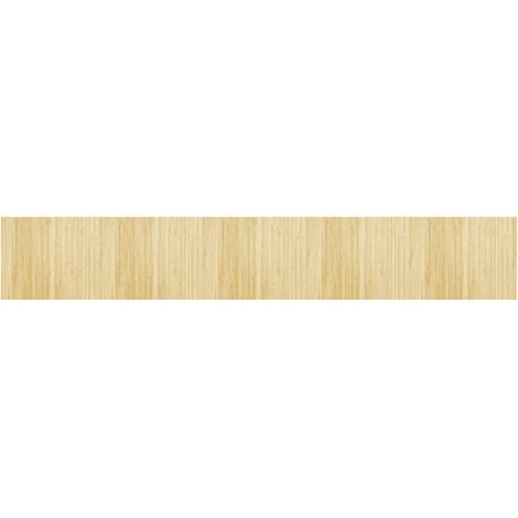 Tapis rectangulaire naturel clair 80x500 cm bambou (1/5)