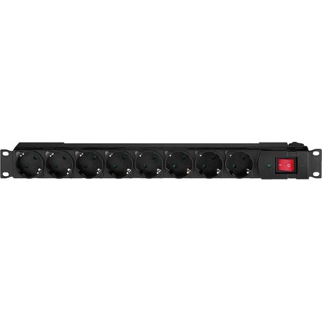 Monacor RCS-18 Multipresa per rack 1 U