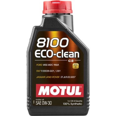 4x Huile Motul 8100 Eco-Clean C2 0W30 bidon de 1 Litre