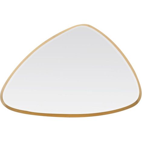 Miroir biseauté triangle doré 62x42x4cm (1/3)