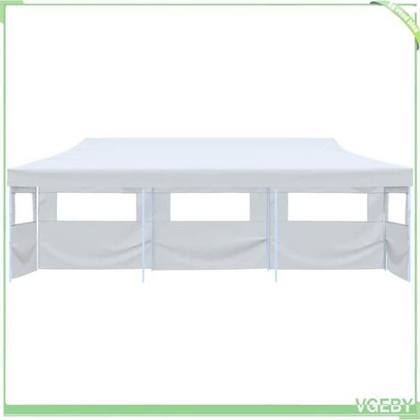 Tente de réception pliante - FAF EICY - 48873 - 3x9 m - 5 parois avec fenêtres - Toit Oxford 600D PVC résistant UV et eau (1/5)