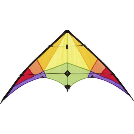 Ecoline Aquilone acrobatico Rookie Rainbow Larghezza estensione (dettaglio) 1200 mm Intensità del vento 3 - 5 bft (1/2)