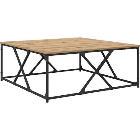 Maison Exclusive - Tavolino da salotto Rovere artigianale 100 x 100 x 40 cm