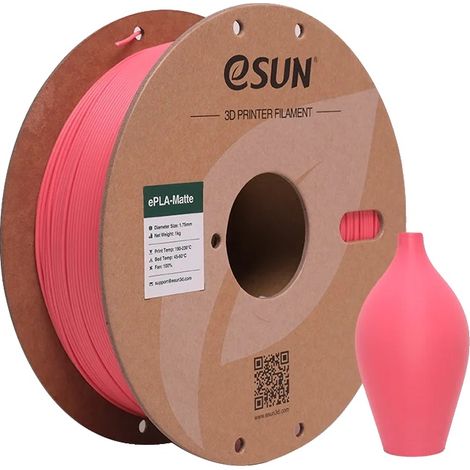 Filamento per stampante 3D, finitura opaca, elevata compatibilità, rosso fragola (1/2)