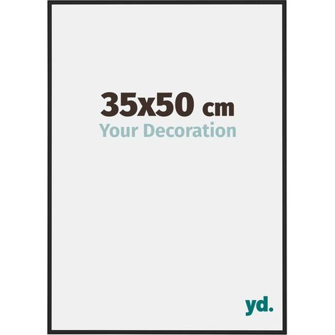 yd. - Cadre photo 35x50 - Noir Brillant - Aluminium - Miami (1/5)