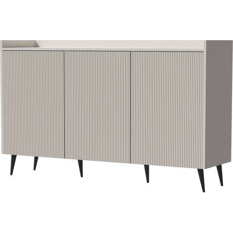 AX LIVING Kommodeschrank Acaddo – 150 cm Breite, Modern in Kaschmir