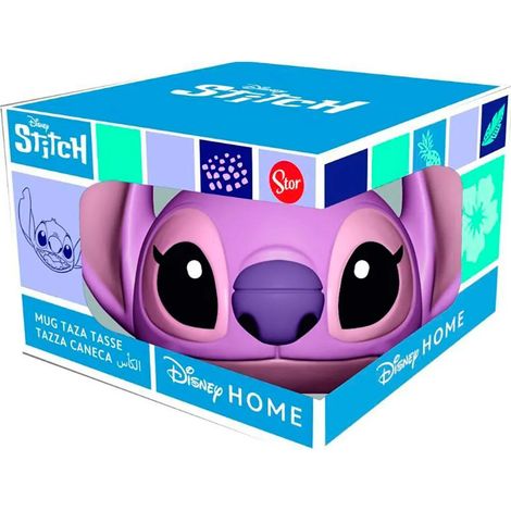 Tazza in ceramica 3D Disney Stitch della collezione Angel, 375 ml, in confezione regalo. (1/3)