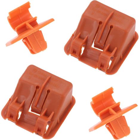 BRAVIX Lot de 2 supports de capot, clip de fixation, pour S-koda Fabia Octavia MK2 2004-2013 1U0823570A, cadre de serrage, clip de boucle