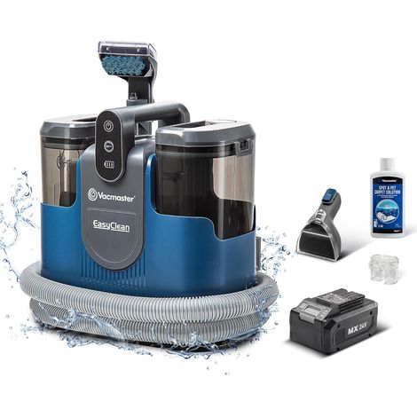 Vacmaster Kabelloser Waschsauger Teppichreiniger Fleckenreiniger für Teppiche, Vorleger, Polster, Treppen und Autos Nass-Trocken-Sauger Starke Saugkraft Wasser Waschen Dekontamination 15Kpa 24V