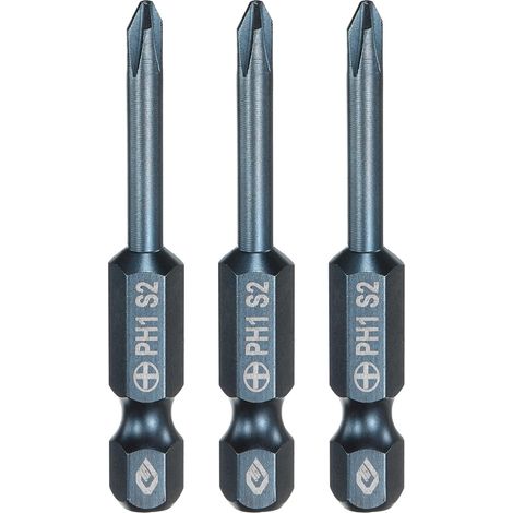 3 Pièce Embout de Tournevis Torx Magnétique, PH1 1/4" Hex Tige 3.5mm Diamètre Tige 50mm Longueur Embout de Vissage Long Hexagonal en Acier S2 pour Retirer les Vis de Fixation (1/5)