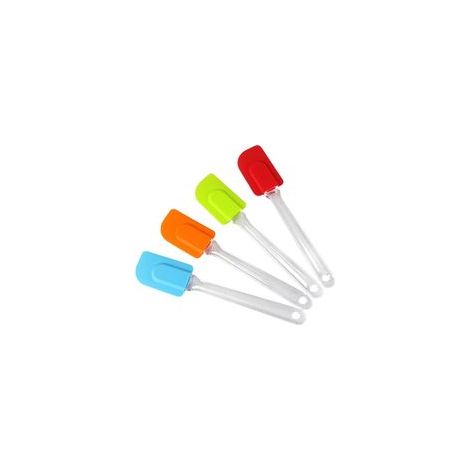 Silikon-Küchenspatel-Set, 6-teilig, antihaftbeschichtet, inklusive Löffelspatel etc., zum Kochen und Backen (Schwarz) - Crezuo